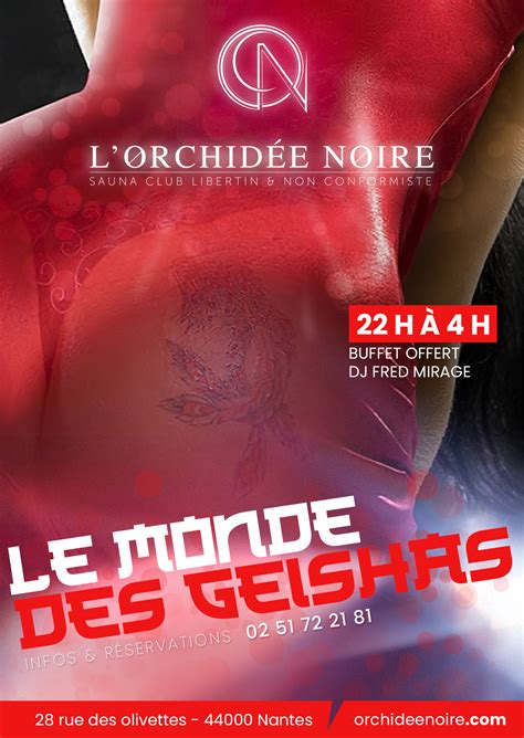 femme libertine nantes|Soirée maison close à l’Orchidée Noire, club libertin à Nantes